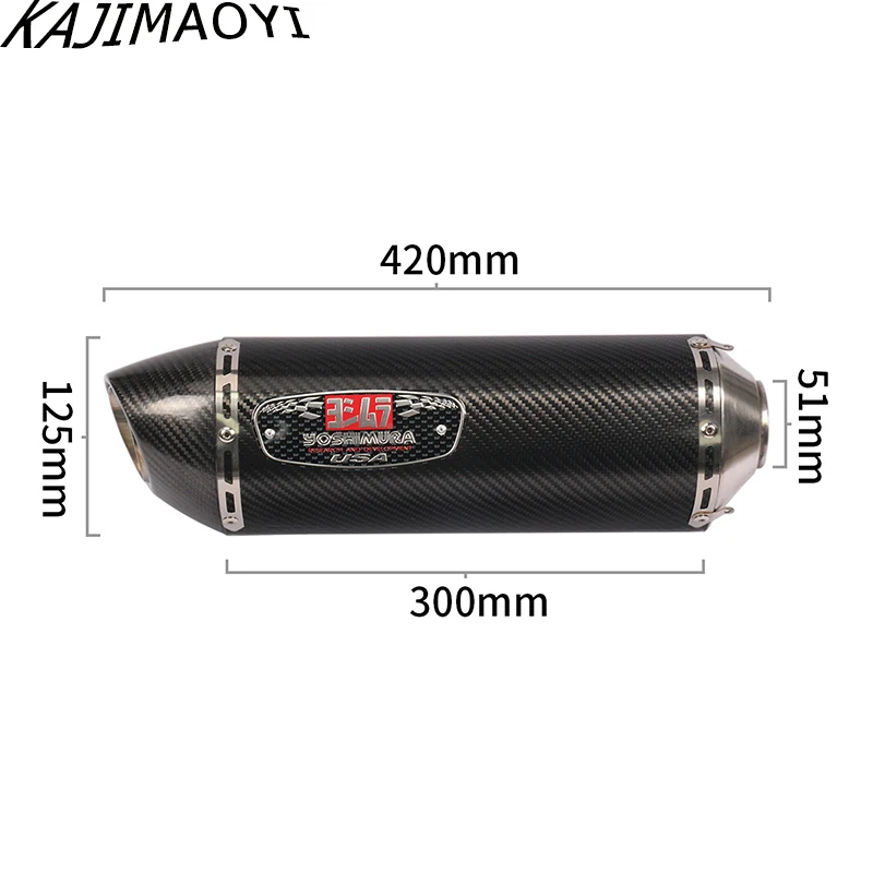 KAJIMAOYI для Honda CBR650F выхлопная труба мотоцикла заголовок Mid Link трубы скольжения на 51 мм Глушитель сзади Escape