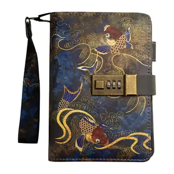 

A6 Password Notebook with Combination Lock 80 Sheets Diary Journal Notepad Gift