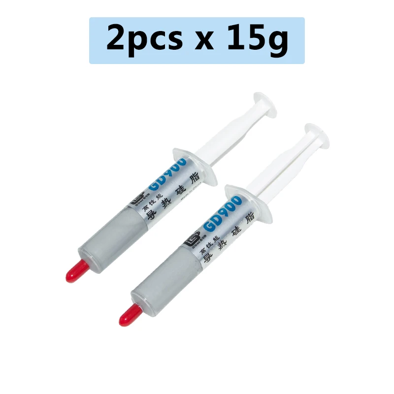GD 2pcs x15g GD900 Теплопроводящая паста кулер охлаждающий вентилятор силиконовый пластырь теплоотвод соединение высокая производительность - Цвет лезвия: GD 2pcs x15g