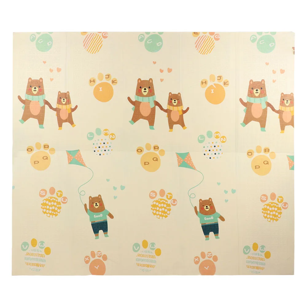 180x200 см Складной Игровой Коврик-пазл, двусторонний игровой коврик XPE для младенцев, коврик для ползания, нескользящий коврик для йоги
