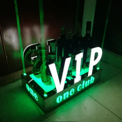 Пользовательский светодиодный световой VIP бутылка Услуги бокал для шампанского