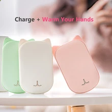 Креативный внешний аккумулятор 2 в 1, грелка для рук, 3600 мА/ч, портативная Мобильная мощность, вибрационный массаж, зимние теплые руки, электрическое горячее устройство, 40p