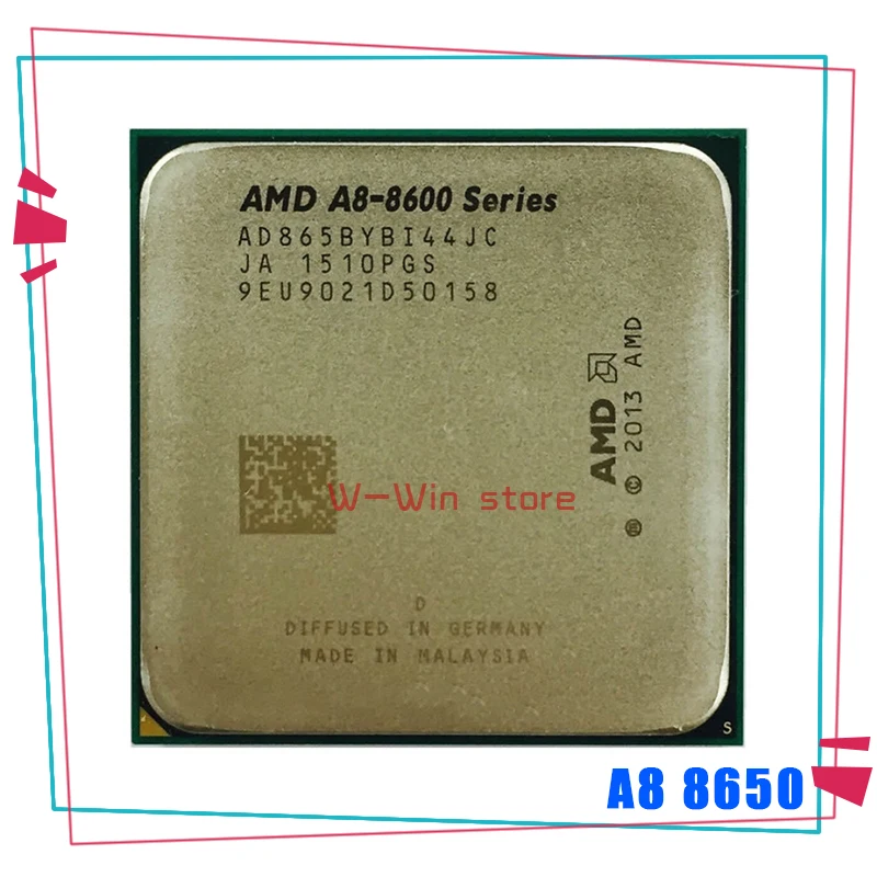 Процессор AMD с четырехъядерным процессором AD8650YBI44JC и разъемом FM2 + частотой 3 2 ГГц