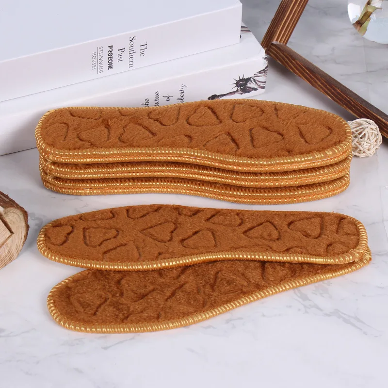 5-pair Pack] Winter plus Velvet Nap Shoes Pad Thick Sweat Absorbing Warm Comfortable Snow Boots |