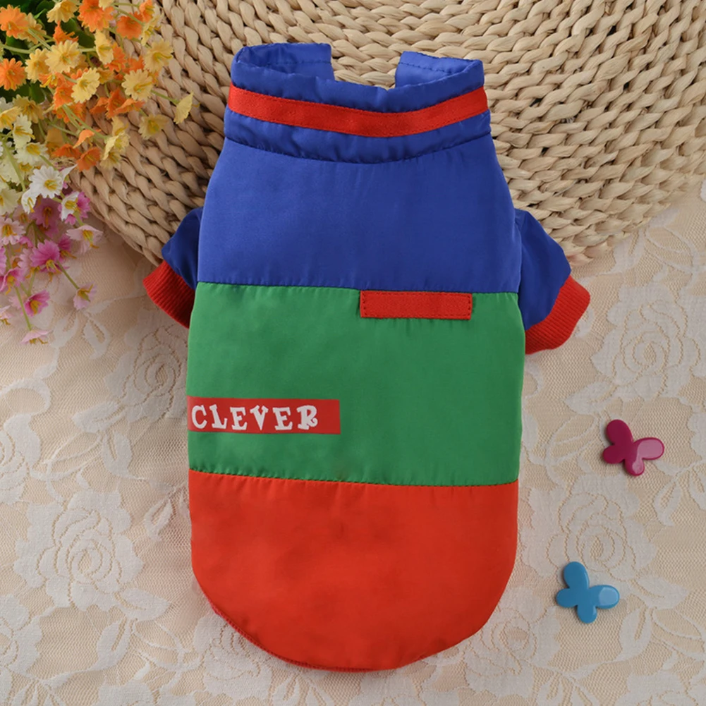 Осень зима теплая одежда для собаки мягкая куртка костюм, наряд, одежда
