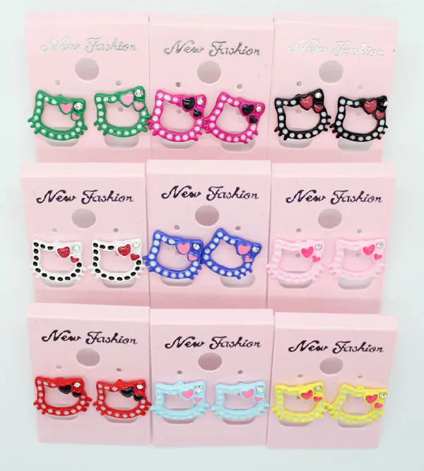 

2021 модные серьги в мультяшном стиле ювелирные изделия серьги-гвоздики аксессуары 20 пар оптовая продажа