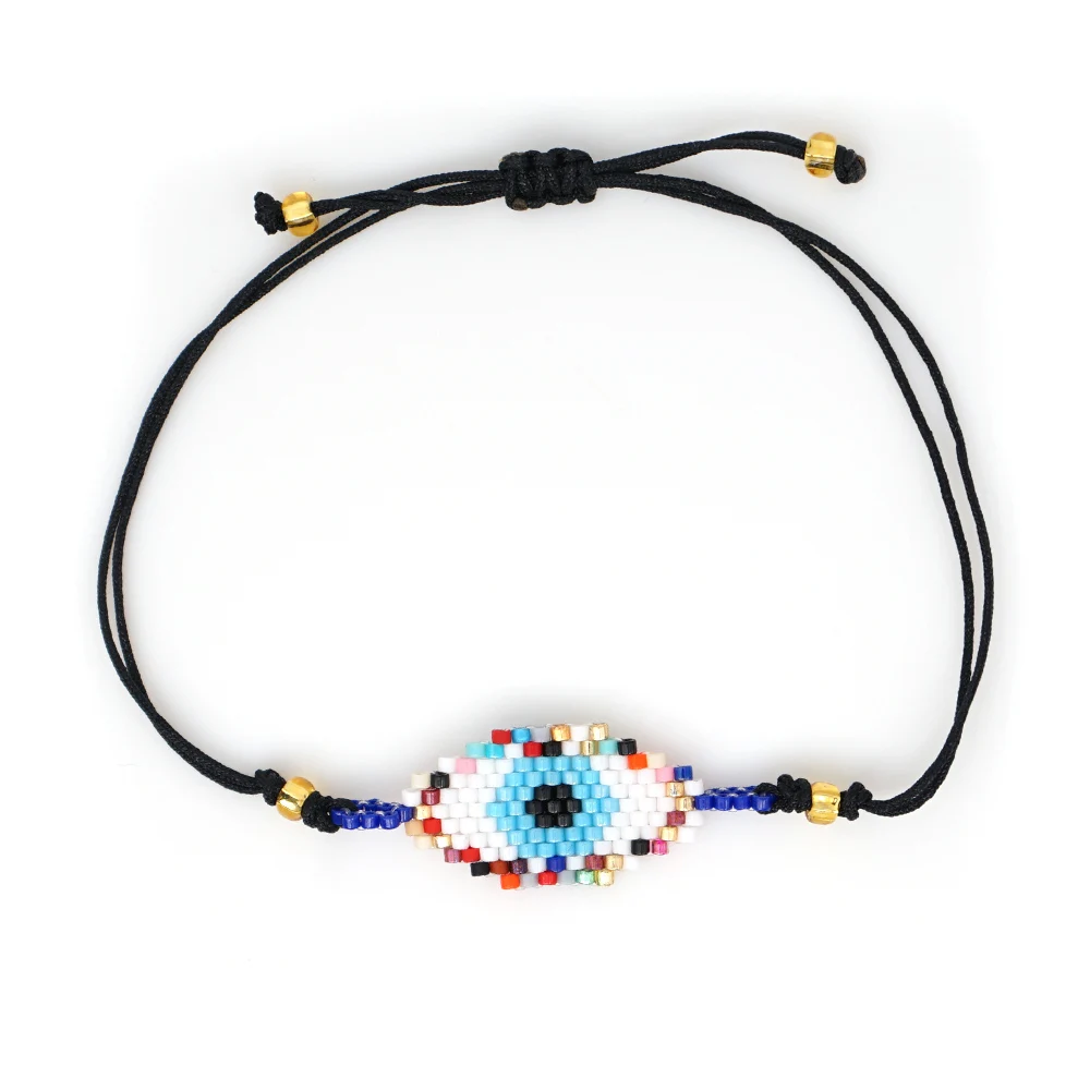 Go2boho MIYUKI сглаза браслет Boho Chic Pulseras Mujer Moda браслет с бусинами женские ювелирные изделия Новая нарукавная повязка Femme подарок ручной работы