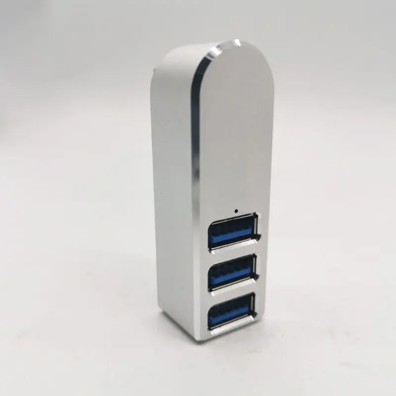 Алюминиевый сплав мини 3 порта USB 3,0 концентратор поворотный USB разветвитель адаптер для ПК ноутбука