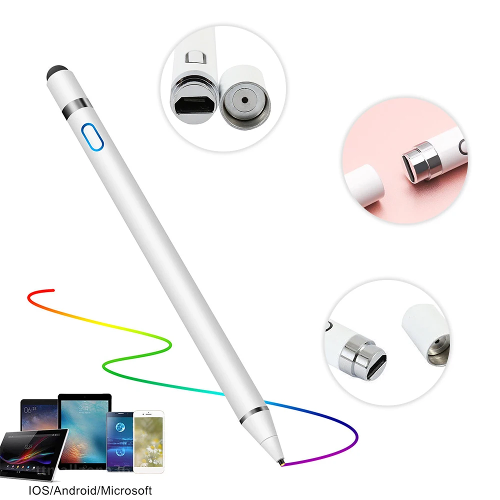 

Stylus Pen Fine Tip Active Digital Stylus Pencil for IOS Android Active Capacitive Touchscreen for Apple iPad Samsung Tablets