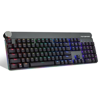 

Motospeed GK81 Mechanical Keyboard Wired 2.4G Dual Mode Backlight RGB Switch Keyboard 104 Keys N Key Rollover Floating Keycaps