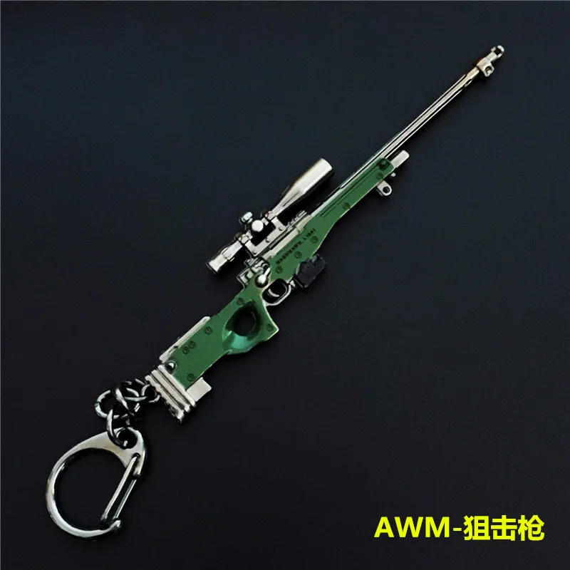 I Игра PUBG брелок оружие Модель 98K AWM SCARL ключ брелок на цепочке кулон для фанатов подарки на память PUBG аксессуары игрушки размер 10 см - Цвет: I