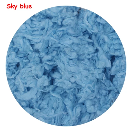 SKy Blue Фоновые реквизиты для фотосъемки новорожденных, шерсть, наполнитель, подстилка-подушка - Цвет: SKy Blue