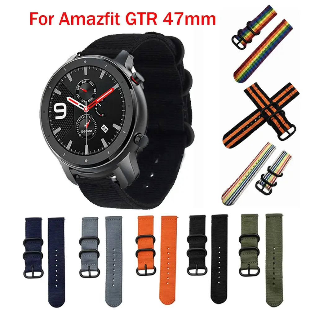 Сменный ремешок для часов Huami GTR Xiaomi Amazfit gtr 47 мм смарт браслет Stratos Pace