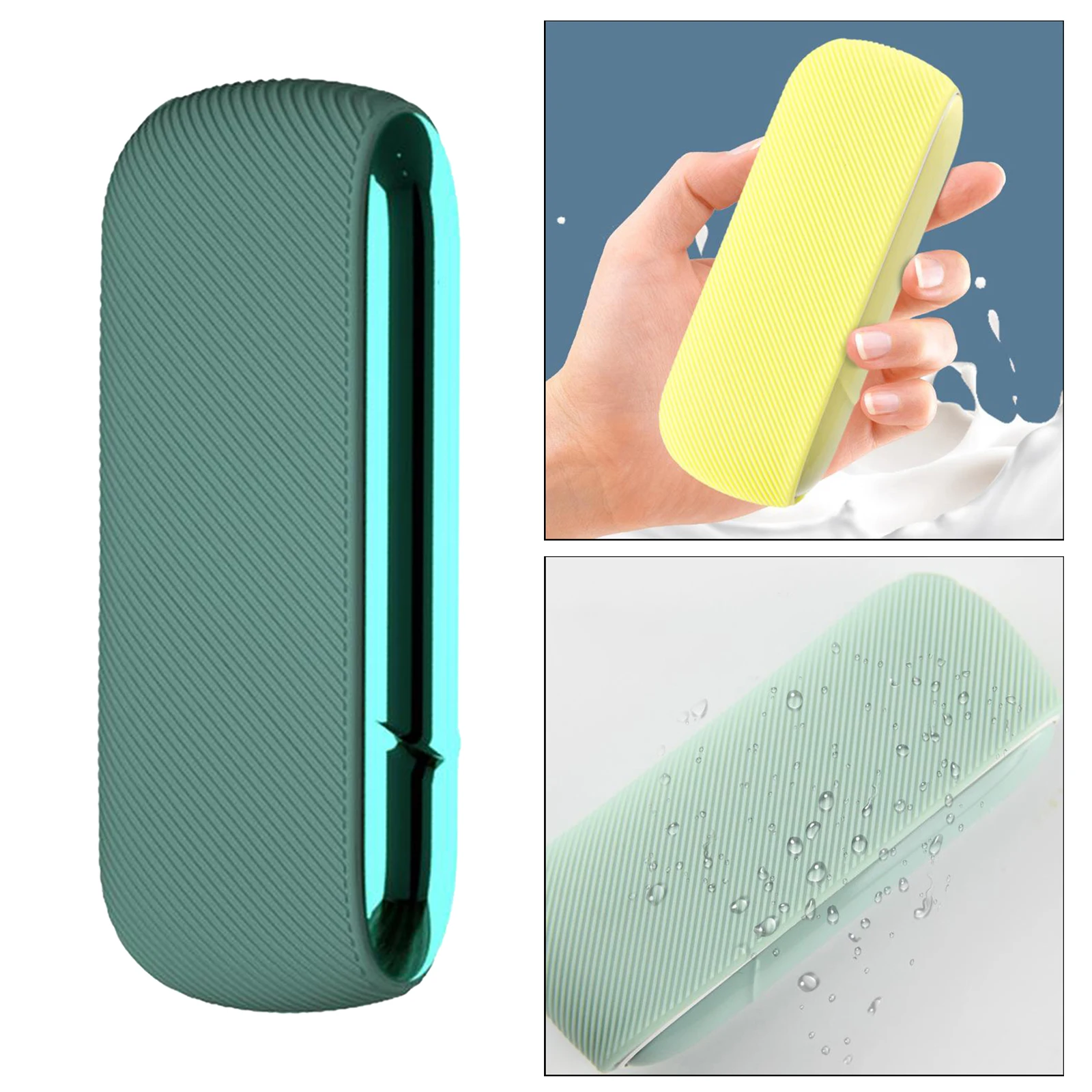 Twill Durable Soft Texture Case for IQOS 3.0 Protective Silicone Rubber Sleeve Cover Shield Wrap 