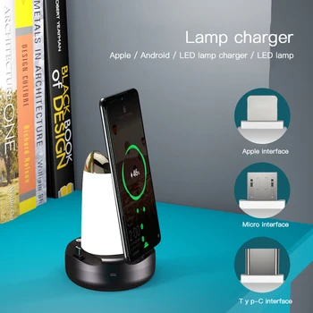 

Night Light Mobile Phone Holder 4-in-1 USB Charger Charging Adapter Adjustable Can Support 3 Devices Charging At The Same Time