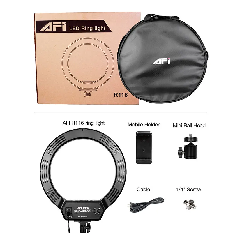 Ring Light Светодиодный кольцевой светильник с регулируемой яркостью фотографический светильник ing 16 ''3200-6500 K 320 светодиодная кольцевая лампа для селфи для камеры фотостудии видео телефона - Цвет: Ring Light