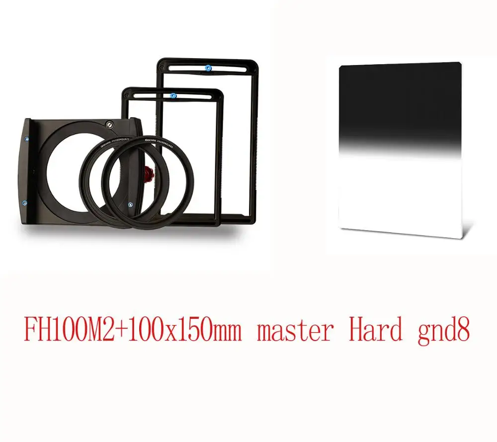 Benro FH100M2 квадратный фильтр системы ND/GND/CPL держатель фильтра поддержка установки 3 фильтра 77 мм 82 мм переходное кольцо - Цвет: FH100M2 with H GND8