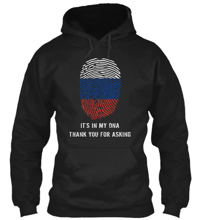 

Men Russia Dna S - It's In My Thank You For Asking Hoodie Sweatshirt