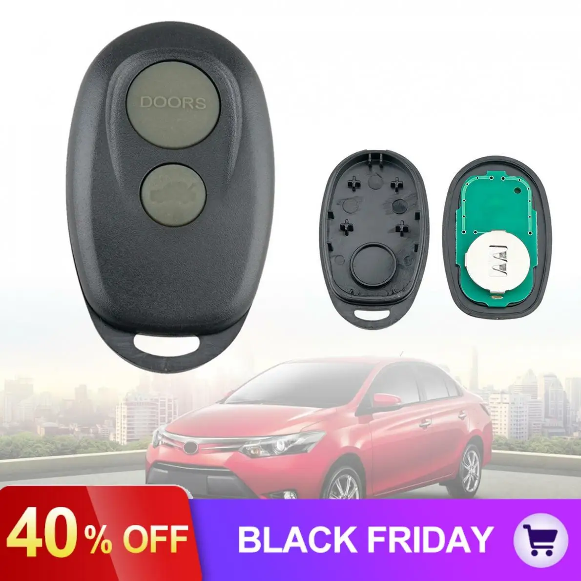 2 кнопки Замена дистанционного ключа автомобиля подходит для Toyota Camry/Avalon/Conquest