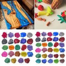 Безопасный Природный минеральная пудра MICA порошки 24/30 цветов Перламутровые Пигменты для макияжа безвредные для кожи тела человека глаза и т. Д