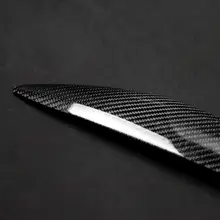 

2Pcs Carbon Fiber Car Headlight Eyebrow Eyelid Trim for Mazda 3 2010-2013 M3