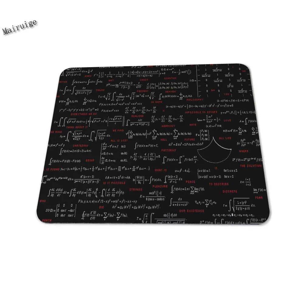 Математическая формула прямоугольник 180X220X2 мм 250X290X2 мм без компьютерного коврика для мыши - Цвет: 180mmX220mmX2mm