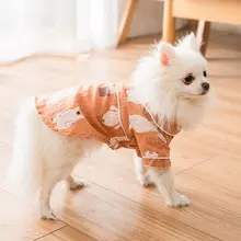 Summer Cat Dog Shirt Coat Small Dog Clothes Yorkie Chihuahua Puppy Clothing Poodle Bichon Pomeranian Schnauzer Pet Outfit tanie tanio Bigeyedog Spandex Mały pies