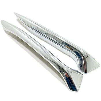 

Auto Accessory Front Fog Lights Lamp Eyelid Eyebrow Cover Trim Chrome Fit for Nissan Qashqai J11 2018 2019 ABS