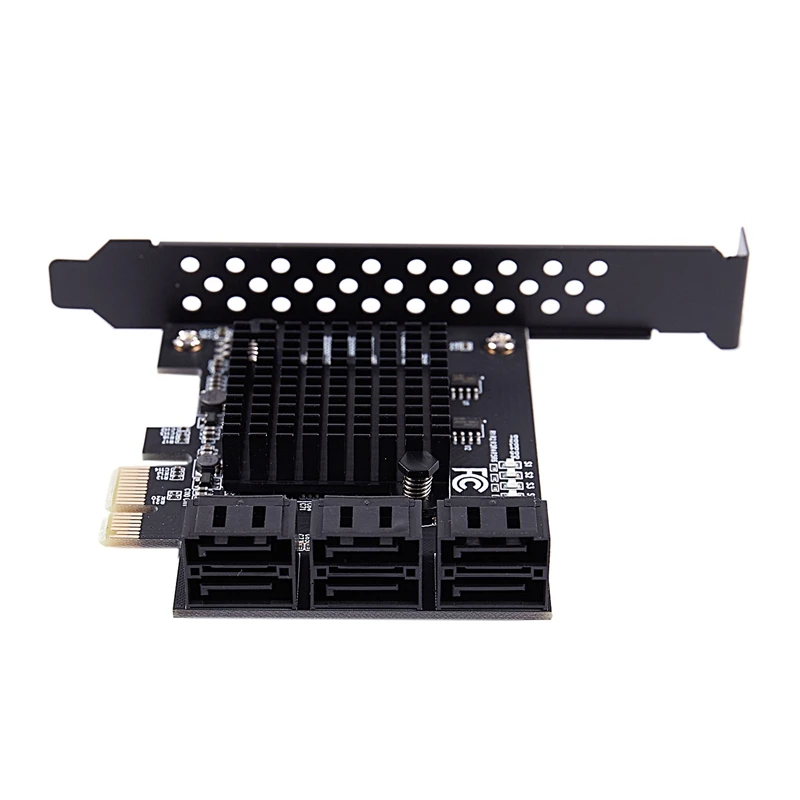 Pci-E к Sata3.0 Плата расширения 6-портовый 6G для Ssd Hdd Ipfs Mining Riser карта расширения Ipfs жесткий диск