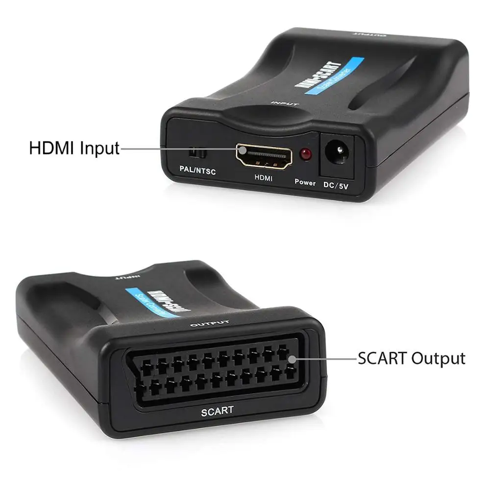 HDMI to SCART Converter Adapter 1080P HDMI Input to SCART Output Adapter  for SKY Blu Ray Player HDTV Xbox DVD|HDMI Cables| - AliExpress