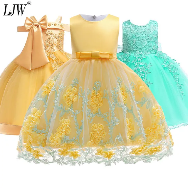 US $8.52 2020 Kids Tutu Birthday Princess Party Dress for Girls Infant Lace Children Bridesmaid Elegant Dres