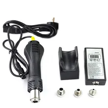 8858 110 В 220 в электрический горячий воздушный пистолет/Тепловая пушка с опорным сиденьем DIY инструмент соска пистолет с 3 воздушными насадками ремонтный Инструмент Электроинструмент