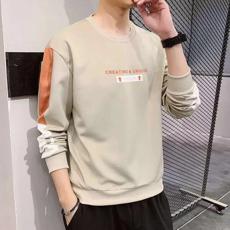 

2020 Men T-Shirts Casual Slim fit Sold Spring Long Sleeve Fitness Jogging Tee Basic Running Homme Top