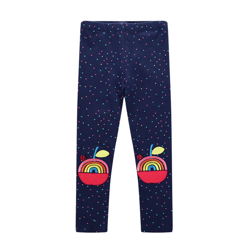Little maven/осенние детские теплые хлопковые штаны для маленьких девочек от 2 до 7 лет, детские леггинсы на осень для девочек с рисунком рыбы