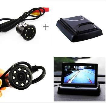 

4.3" TFT LCD Color Auto Rearview Display Monitor with Waterproof Night Vision Car Reversing Backup Rear View Camera Dropshipping