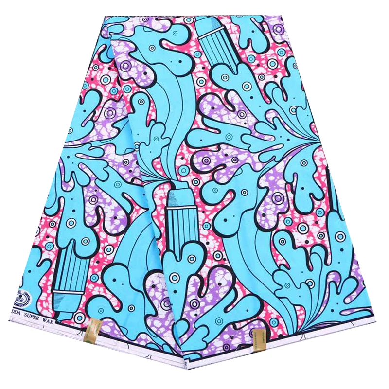 Анкара африканская ткань для печати полиэстер ткань настоящий голландский высокого качества 6 ярдов африканская ткань для вечерние платья