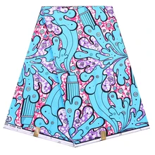 Анкара африканская ткань для печати полиэстер ткань настоящий голландский высокого качества 6 ярдов африканская ткань для вечерние платья