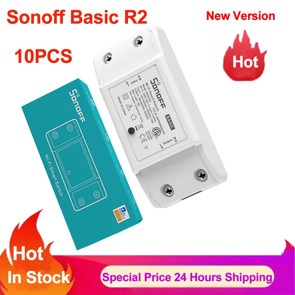 Умный выключатель Sonoff Basic R2 с Wi Fi дистанционное управление сделай сам через