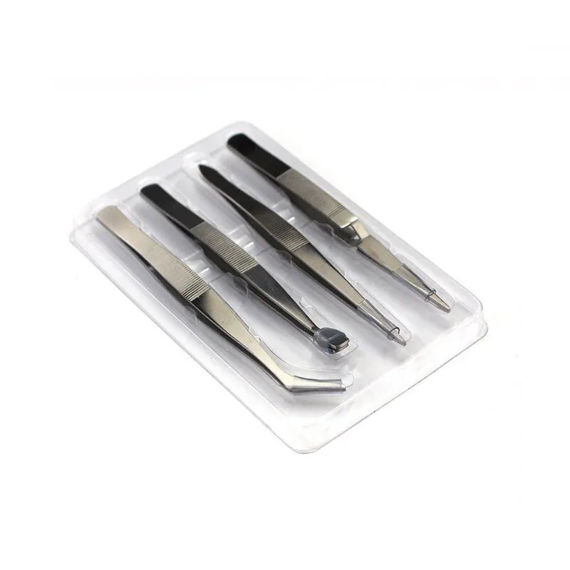 4 шт набор из нержавеющей стали толстый Пинцет Набор Детские уши - Цена: 363,25 руб.