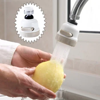 

Crazyclown ABS Aerators 360 Rotate Kitchen Faucet Spouts Filter Water Saving Kitchen Tap Shower Head Kitchen Faucet Accessory