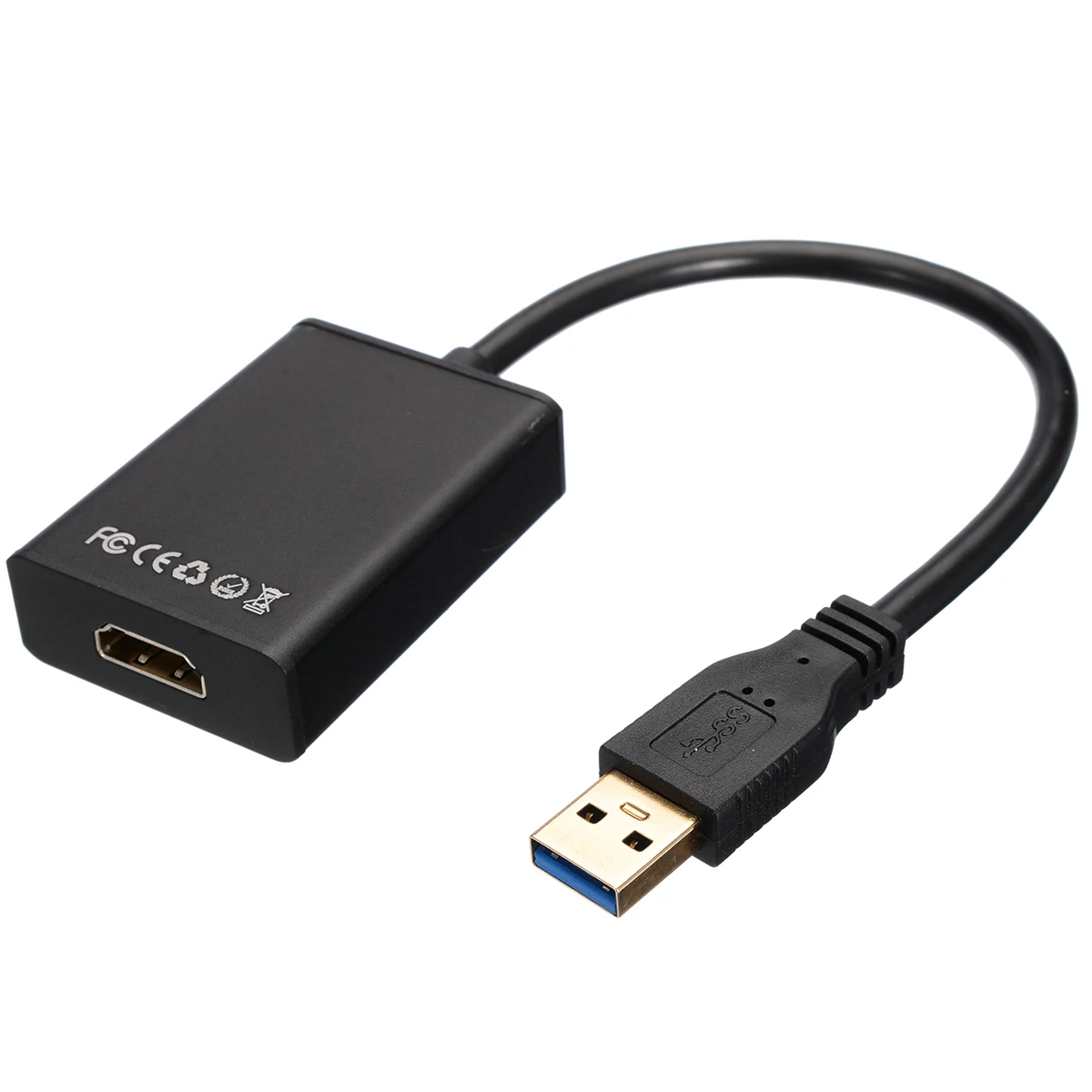 Mayitr черный USB 3,0 для HDMI адаптер HD 1080 P USB3.0 к HDMI видео кабель конвертер для ноутбука HD ТВ