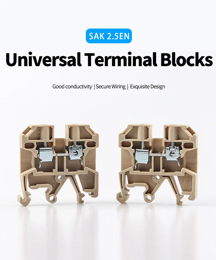 dos pces SAK-2.5EN conectores de weidmuller condutores