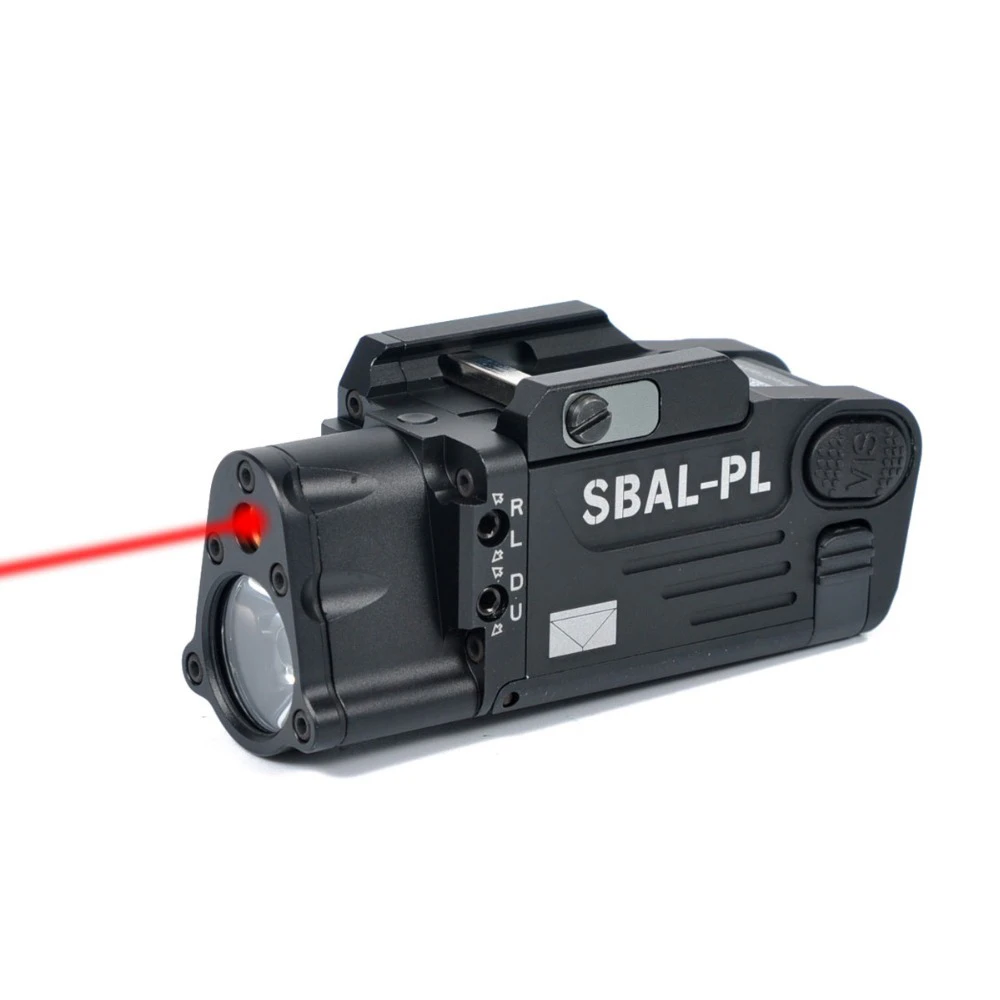 Details about   HM SBAL-PL Pistol Light Dual Beam Aiming Red Laser Multi-function Glock Light 