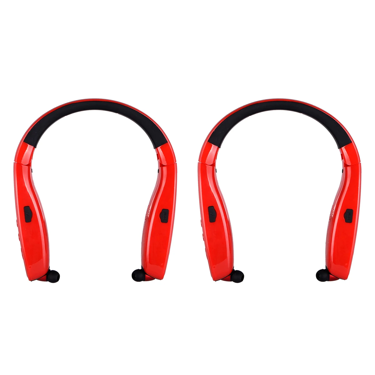 2 шт Abbree AR-669 UHF 400-470 МГц 0,5 Вт 99CH Шейная рация Bluetooth гарнитура наушники для двухстороннего радио и телефона - Цвет: 2pcs red