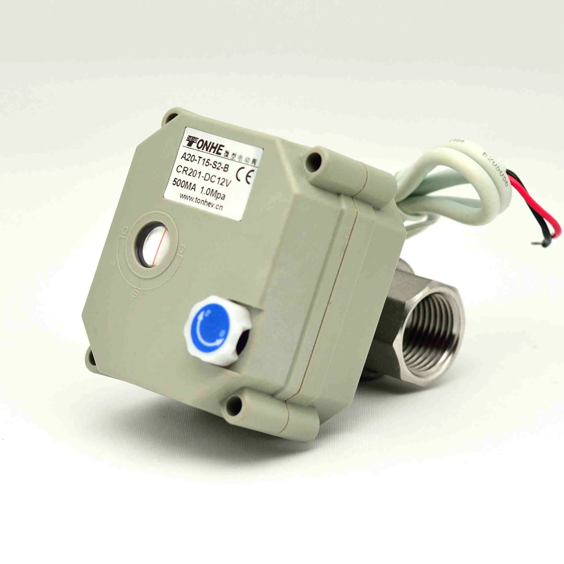 Моторизованный шаровой кран DN15 1/2 &quotBSP/NPT нержавеющая сталь Электрический с