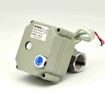 

Motorized Ball Valve- DN15 1/2" BSP/NPT Stainless Steel Electrical Ball Valve with Full Port 9-24VAC/DC Flow Control Valve