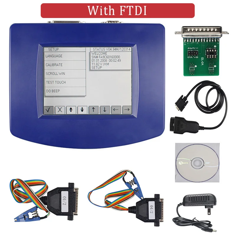 With FTDI Digiprog 3 OBD Digiprog III с OBD2 кабелем ST01 ST04 Поддержка нескольких языков Digiprog3 OBD для Fiat для Chysler - Цвет: With FTDI