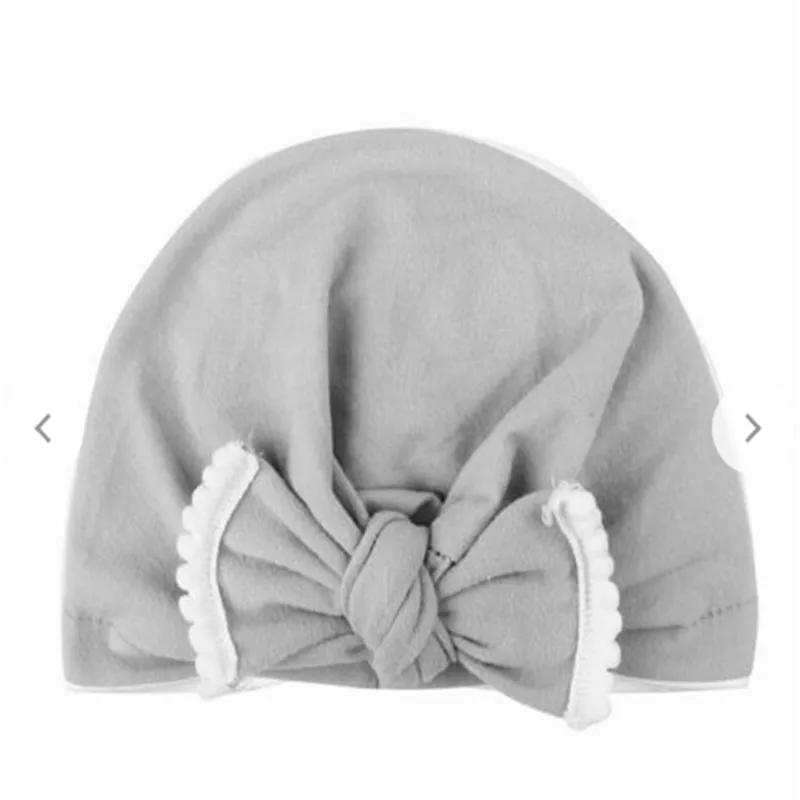 

Sweet Baby Girl Hat with Bow Baby Turban Cap for Boys Girls Elastic Infant Accessories 1 PC