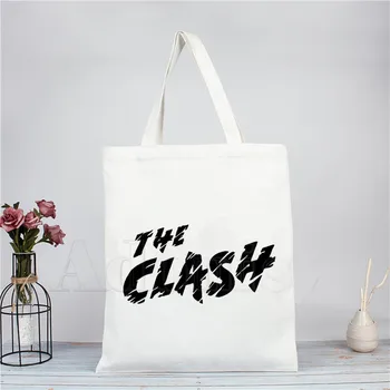 

London Calling Music Rock Band The Clash Simple Women Package Elegant Canvas Bag Handbags Bags Casual Shopping Girls Handbag