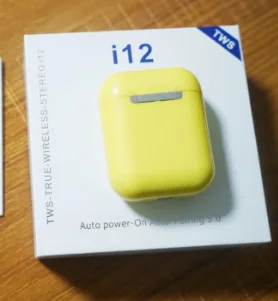 Yellow I12 tws матовые Bluetooth наушники беспроводные наушники Hands free бизнес наушники Спортивная гарнитура музыкальные наушники генератор шума - Цвет: Yellow